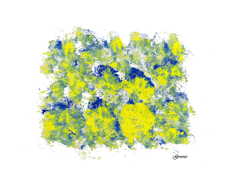 CORNFLOWER BLUE & YELLOW
